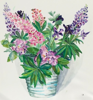 SOLD Lupin Bouquet